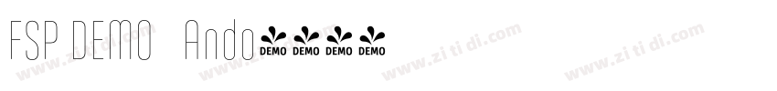 FSP DEMO   Ando字体转换